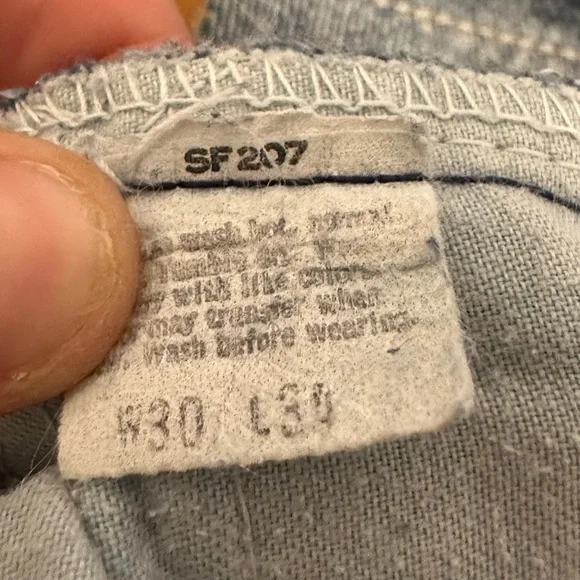 RARE Vintage Orange Tab 1970’s Levi’s Blue Jeans High Waisted - W30 L34